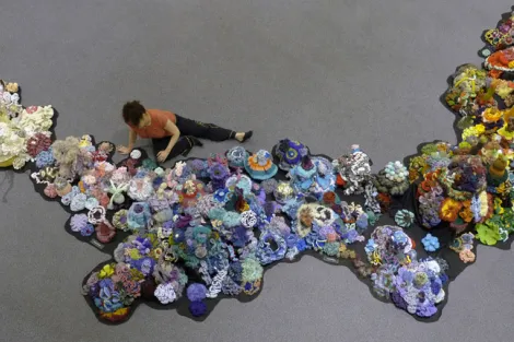The People's Reef--Part of the Hyperbolic Crochet Coral Reef